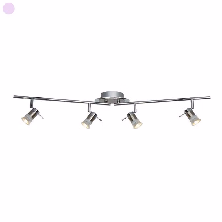 Searchlight Aries Badkamer opbouwspot 4-lichts grijs met LED
