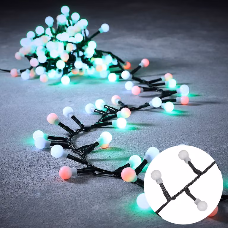 Luca Lighting Kerst lichtsnoer groen met 1000 multicolor LED's IP44
