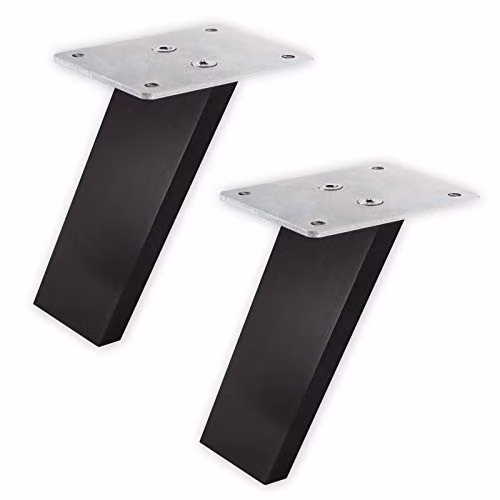 SO-TECH Barconsole COUNTER 1 paar zwart geanodiseerd aluminium geslepen Hoogte: 178 mm schuin 60°