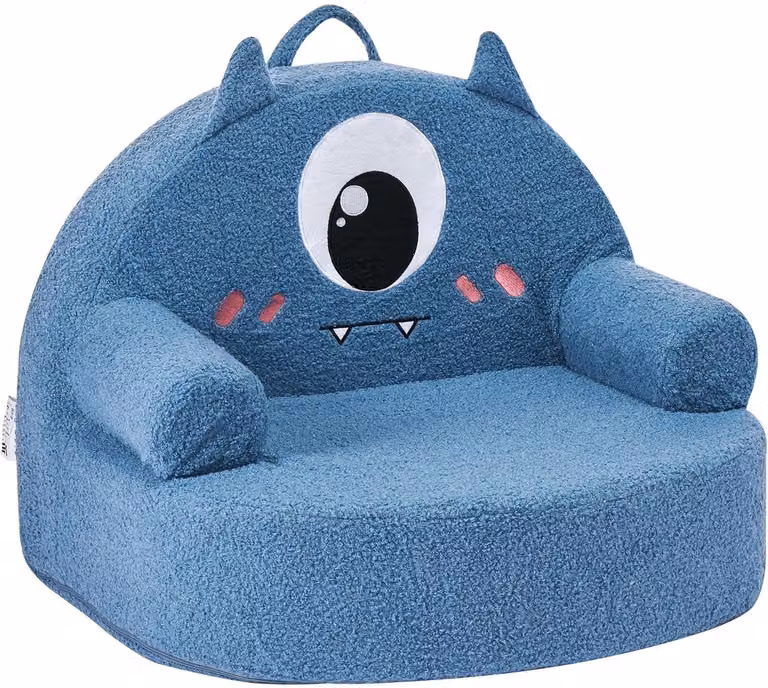 Kindersofa in monsterstijl van hoogwaardig schuim