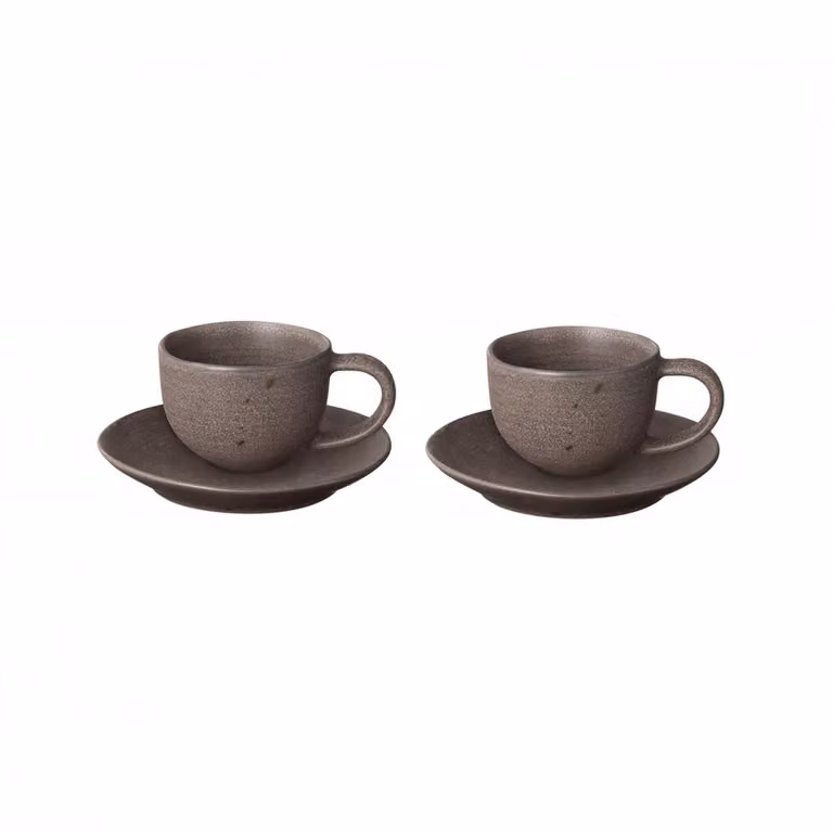 Blomus Kumi espressokopje met schotel 6 cl 2-pack