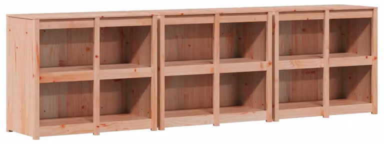 vidaXL Buitenkeuken kast MEPPEL, 3 stuks, natuurlijke Douglas hout