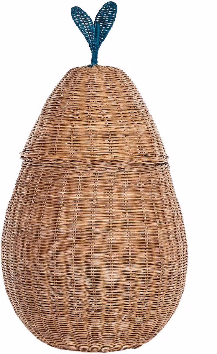 IKEA VAGSOY Mand van natuurlijk rotan met open weefwerk