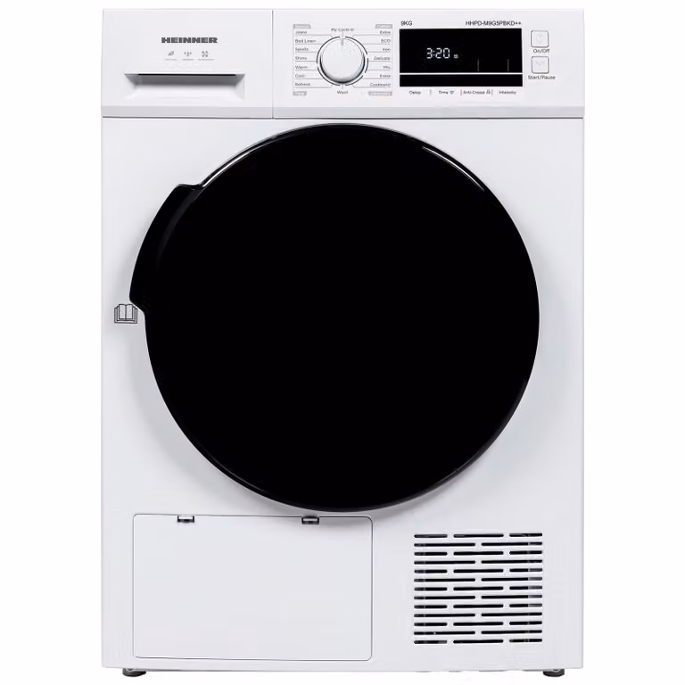 Heinner HHPD-M9G5PBKD++ Vrijstaande Warmtepompdroger, 9 kg, Wit