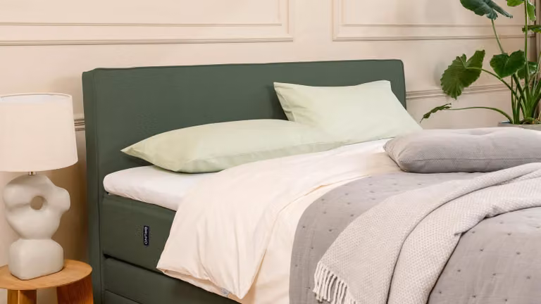 BRUNO Premium boxspring met opbergruimte mosgroen B/D: 200 x 200 cm