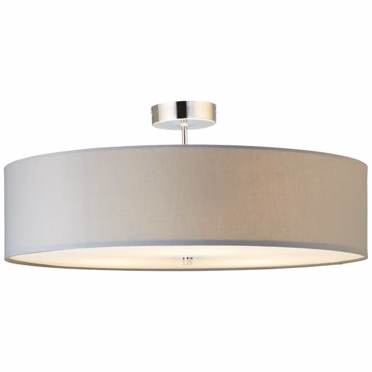 Brilliant Andria Grijze Plafondlamp van Metaal Ø 60cm