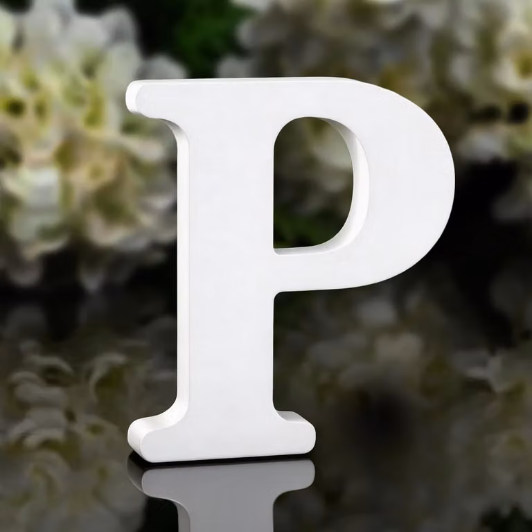 Shyllin Onbehandelde Houten Decoratie Letters voor Tafeldecoratie en Muurdecoratie