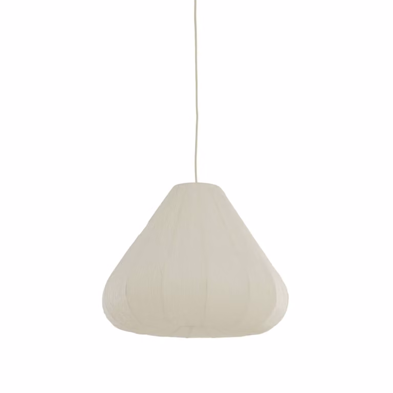Light & Living Hanglamp Sarella Wit Rond van Papier en Metaal B: 57 cm, H: 45 cm