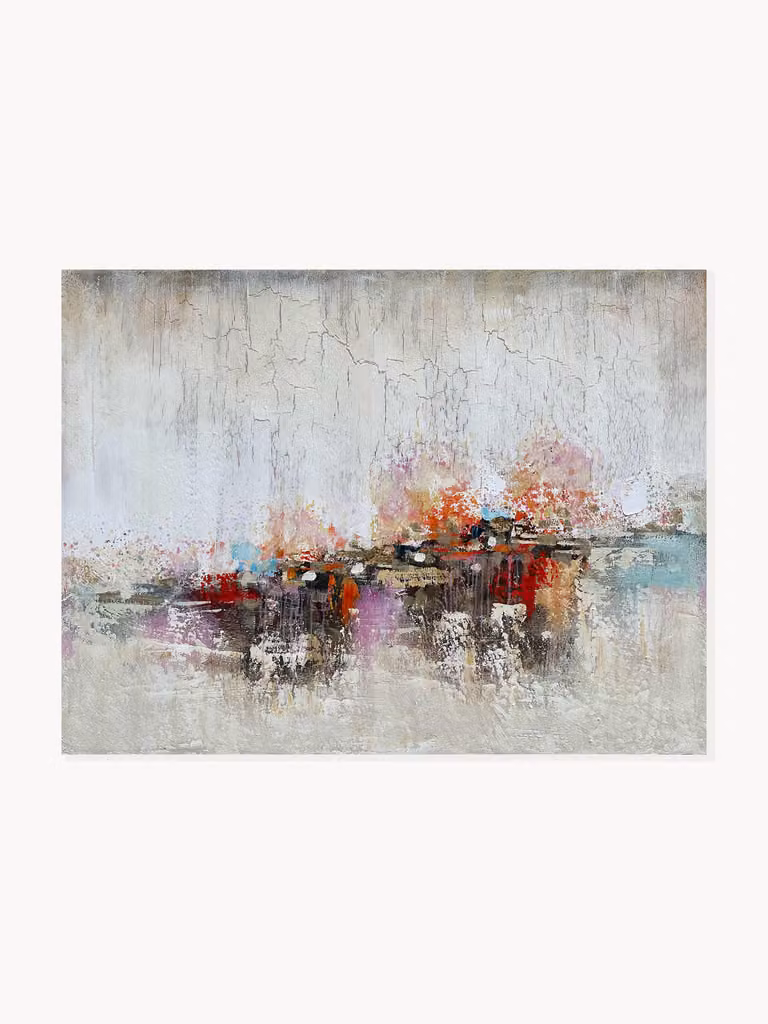 Handbeschilderde canvasdoek Orizzonte di Colori Agave
