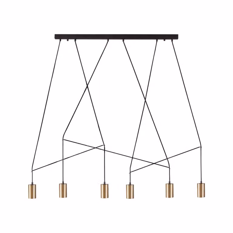 Lyora hanglamp Imbria - Zwart/Goud/Messing