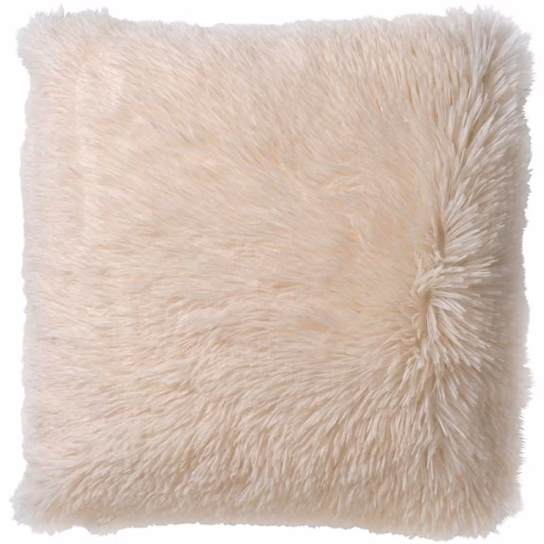 Dutch Decor Sierkussen Fluffy Snow White 45 x 45 cm