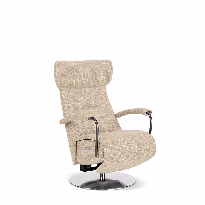 Prominent Sta-op-stoel C-102 - Beige - Textiel