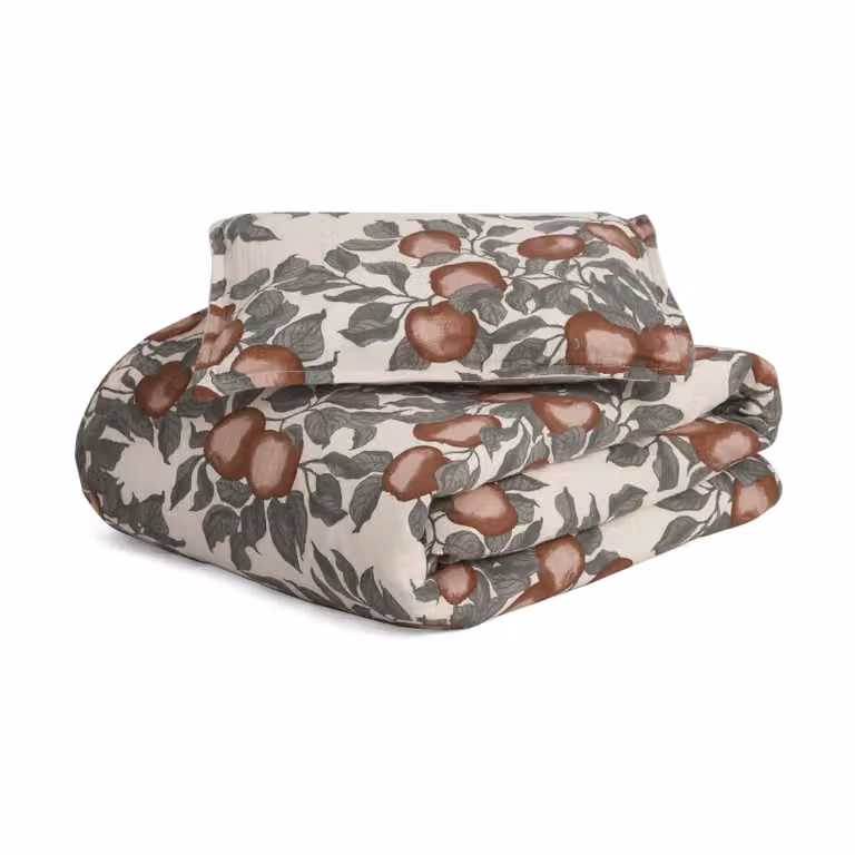 Garbo&Friends Pomme Muslin beddengoedset voor kinderen, 100 x 130 cm en 35 x 55 cm