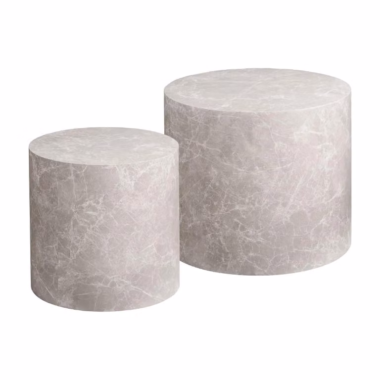 Nest of Nora Salontafel set van 2 - Rond - Marmerlook