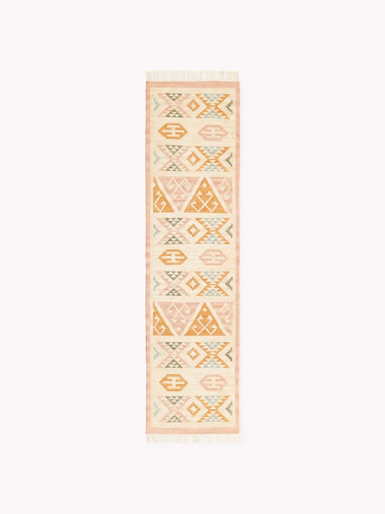 Westwing Collection Anisa handgeweven wollen kilim loper