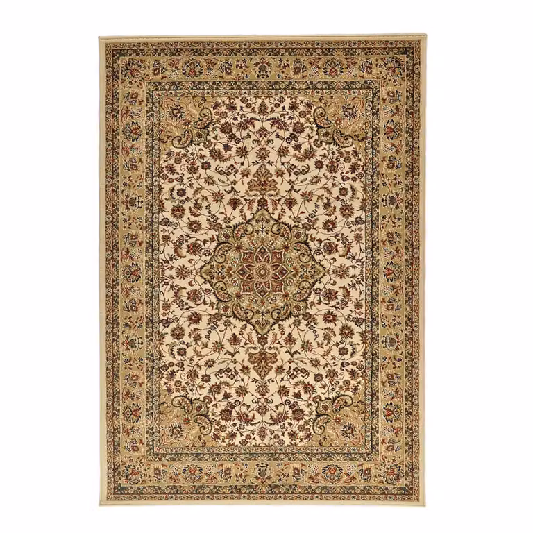 home24 Hamadan laagpolig vloerkleed beige B: 240 cm, D: 340 cm