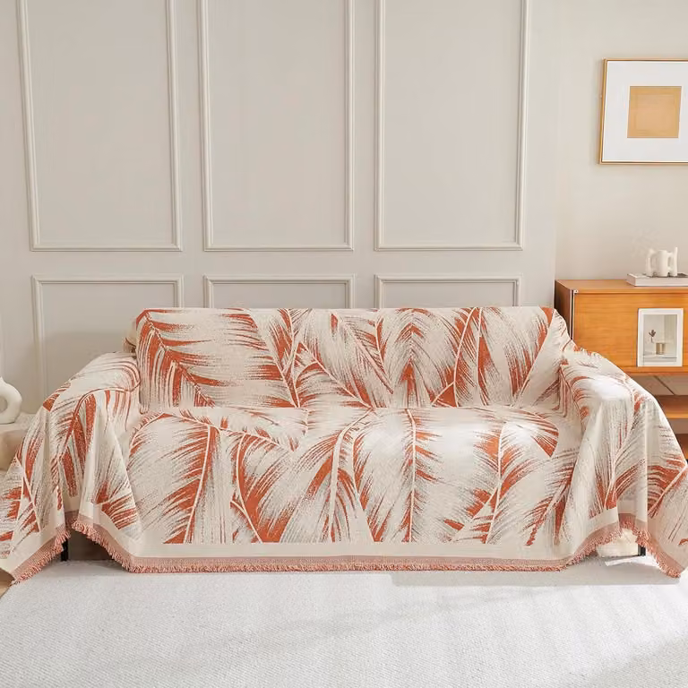 Oranje Slaapbankhoes Bankbeschermer voor de Bescherming van je Meubels B/D/H: 180 x 300 cm