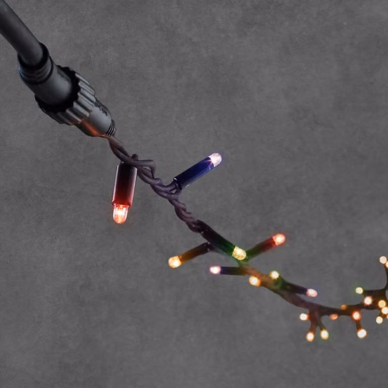 Luca Connect 24 LED kerstverlichting met 98 lampen, multicolor, zwart