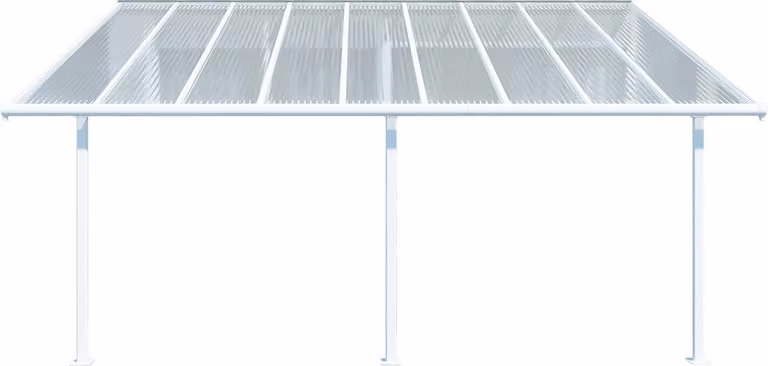 Palram Canopia Aluminium terrasoverkapping Sierra Carport, wit, B: 555 cm, D: 299 cm, H: 305 cm
