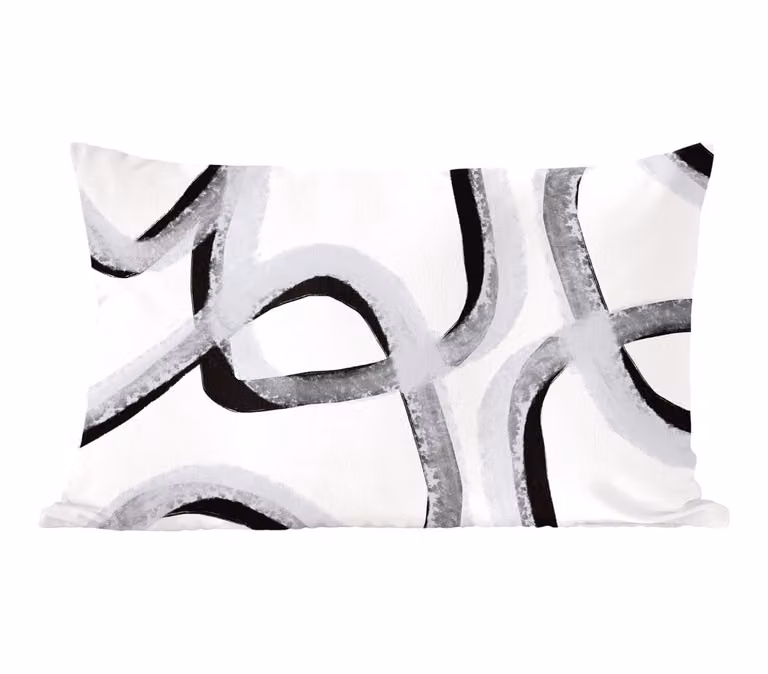 PillowMonkey Sierenkussen Lijn Minimalisme Design B/D: 50 x 30 cm