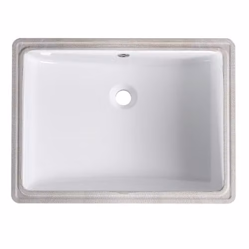 Moderne witte rechthoekige wastafel van keramiek