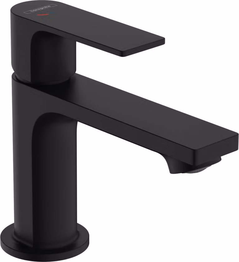 Hansgrohe Rebris E 80 CoolStart wastafelmengkraan met metalen trekstang MSW