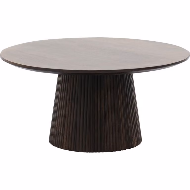 Livingfurn Salontafel Salvator Walnoot Rond Ø80cm van Mangohout