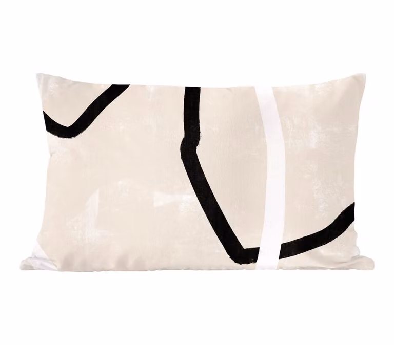 PillowMonkey Sierenkussen Roze Minimalisme Design B/D: 50 x 30 cm