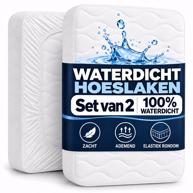 Komfortec 2-delige Set Matrasbeschermers 100 g/m² voor volwassenen