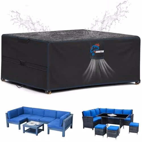 SIRUITON Waterdichte Tuinmeubelhoezen voor volwassenen, B/D/H: 200 x 160 x 70 cm