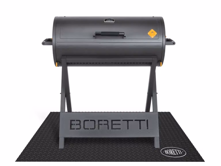 Boretti BBQ vloermat Grijs Kunststof B/D: 120 x 80 cm