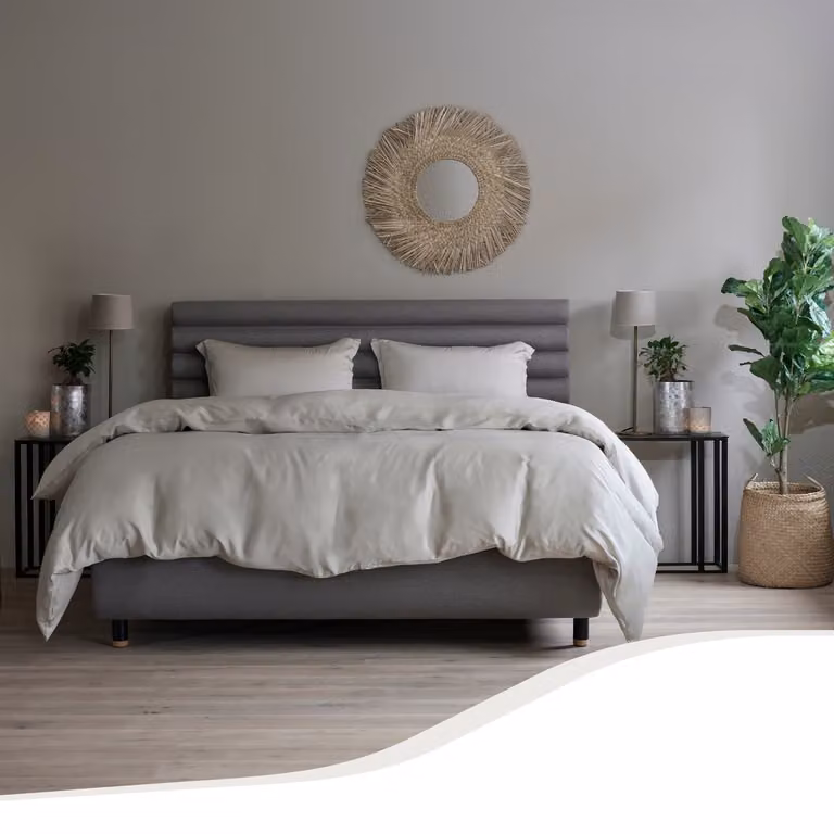 Tempur Home Dekbedovertrek van 100% zijdezachte Bamboe - Nature - 240 x 220 cm
