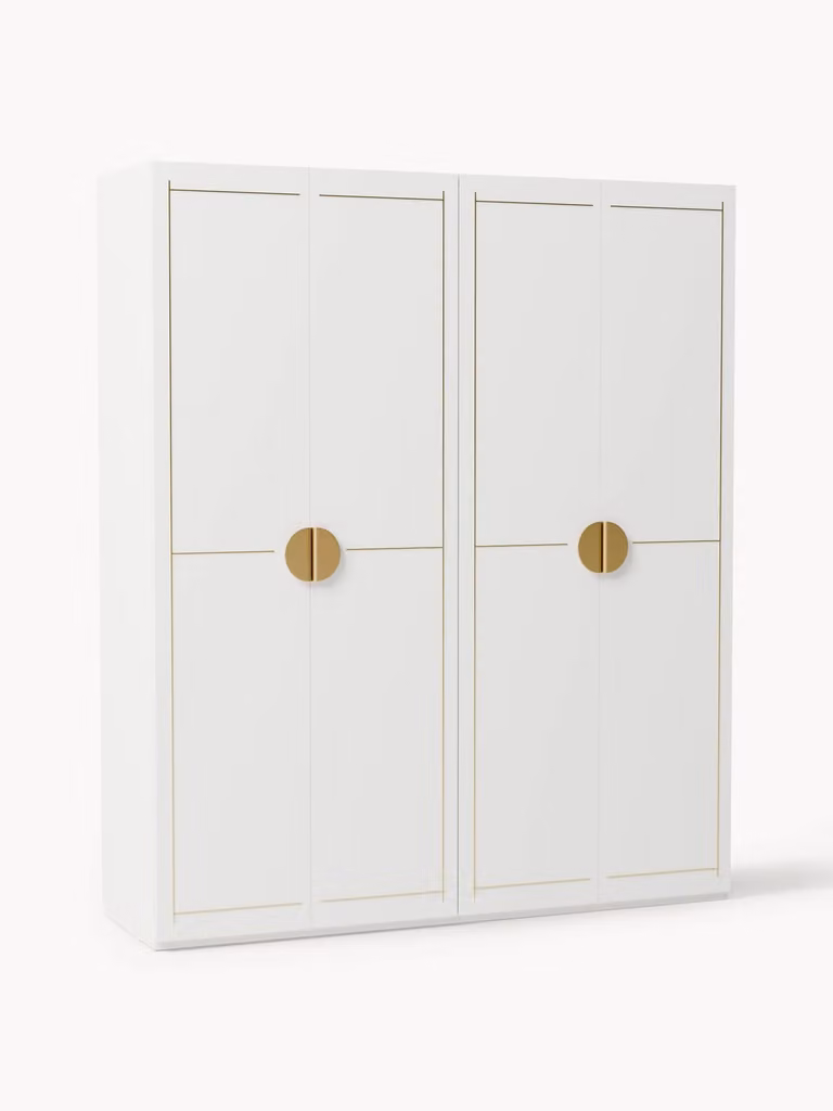 Westwing Collection Modulaire draaideurkast Denise van hout, Hoogte: 236 cm