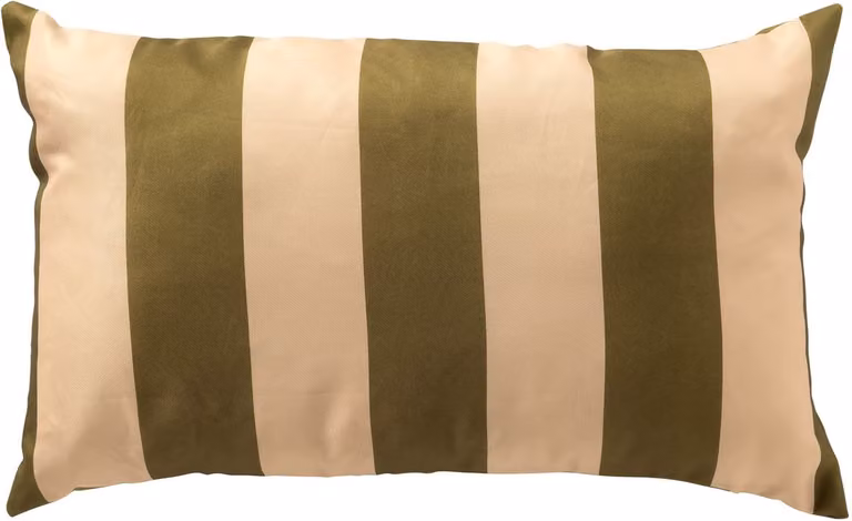 APOLLO kussenhoes outdoor Olive Branch gestreept groen beige 30x50 cm