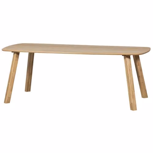 WOOOD Tablo Eettafel Scandinavisch Design Ovaal Eikenhout Bruin B: 180 cm, D: 100 cm, H: 74 cm