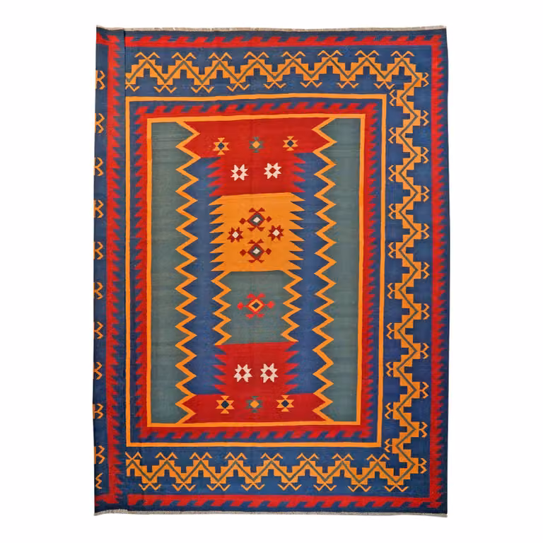 home24 Kelim Gashgai laagpolig vloerkleed multicolor wol B: 325 cm, D: 399 cm