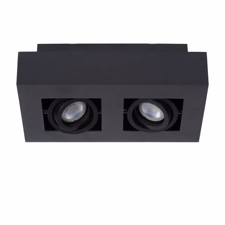 Lucide Xirax Plafondspot met 2 x 5W LED - Zwart