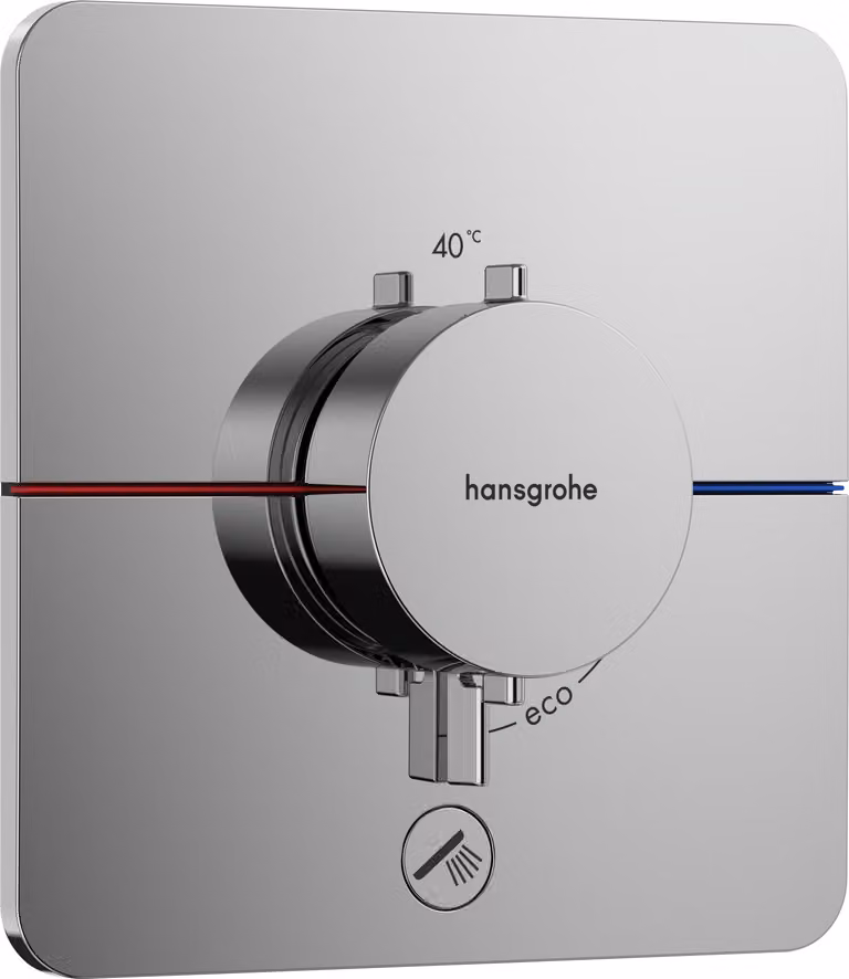 Hansgrohe ShowerSelect Com.Q TH UP 1-uitgangsmodel douchethermostaat met safety stop, chroom