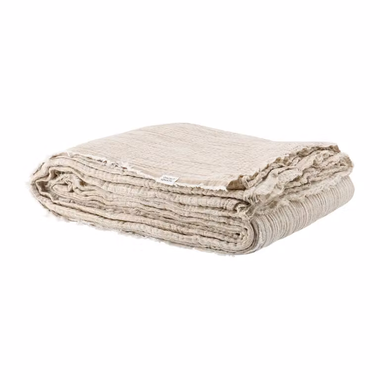 Scandi Living Breeze sprei Beige 160 x 260 cm
