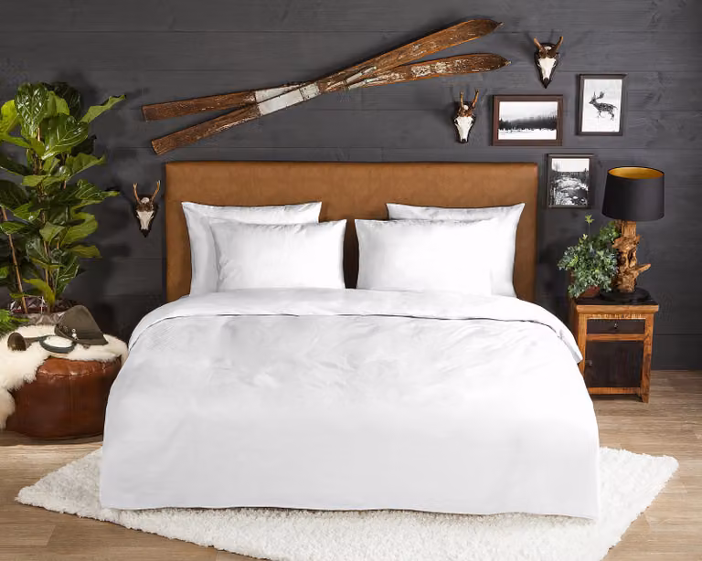 Good Morning Dekbedovertrek Uni Wit 100% Katoen Flannel 200 x 220 cm