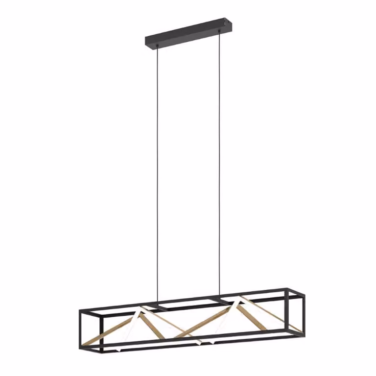 Stars of Light Design hanglamp Penela zwart en goud/messing