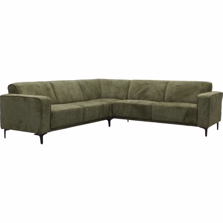 Budget Home Store Bank Sofie 2.5-zits met hoek en 2.5-zits in moderne L-vorm voor de woonkamer