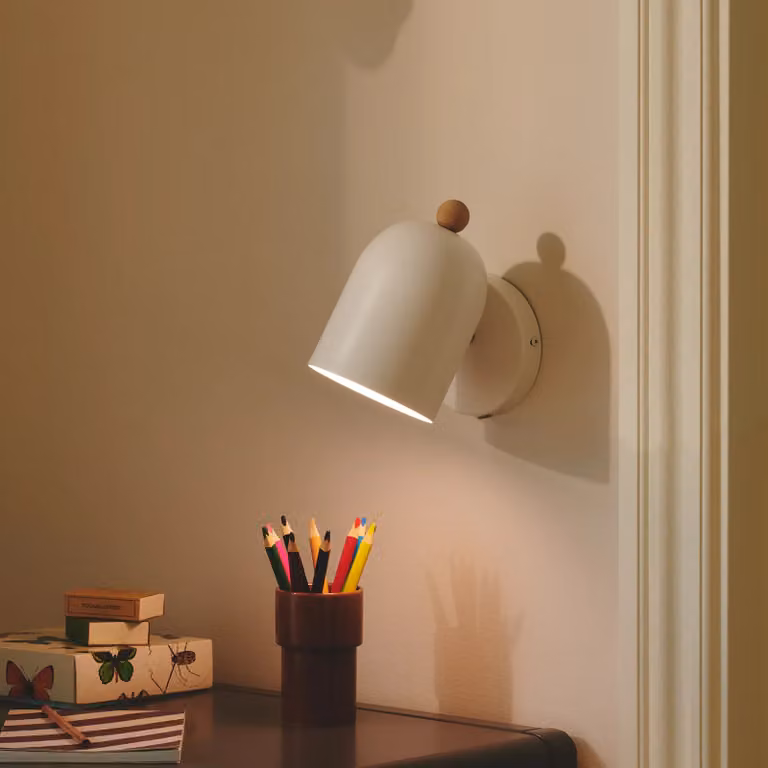 Nordlux Gaston Wandlamp Wit - Scandinavisch Design voor Woonkamer en Kinderkamer