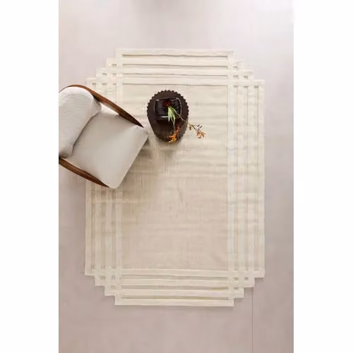 Studio LIVIT vloerkleed Chablis met wol en katoen, gestreept, 290 x 200 cm