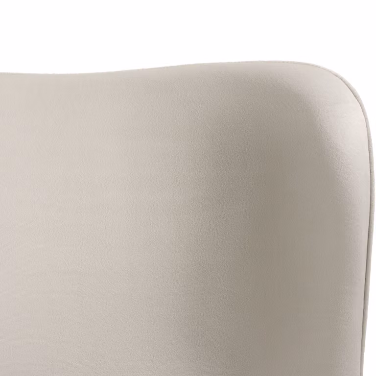 Gestoffeerde stoel Tessa beige/goud fluweellook van TecTake GmbH