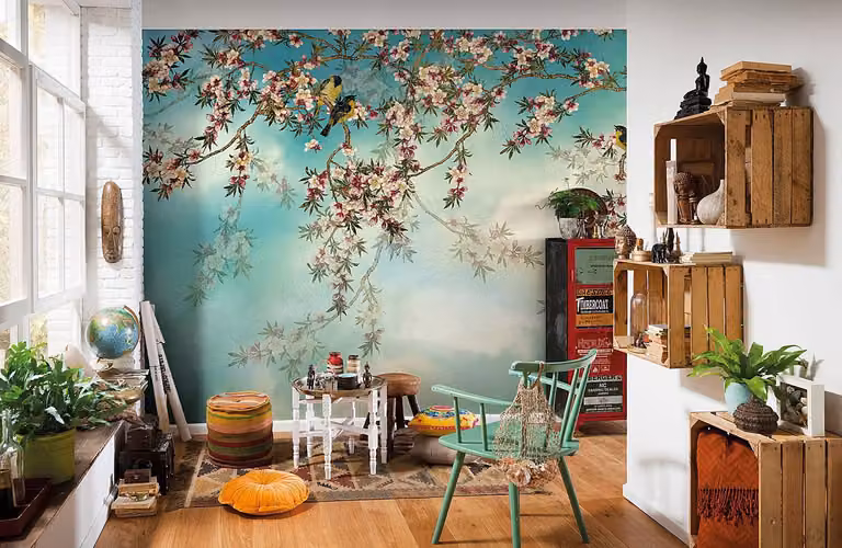 home24 Fotobehang Sakura Mural B: 368 cm, H: 254 cm