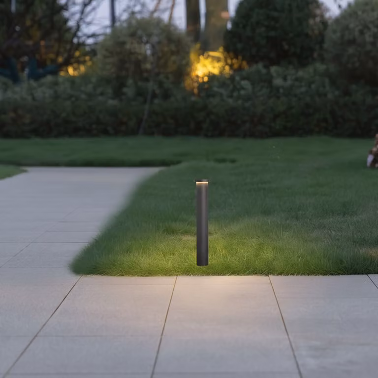 Lyora Moderne Padverlichting Bast Donkergrijs - 45 cm - Warm Wit LED