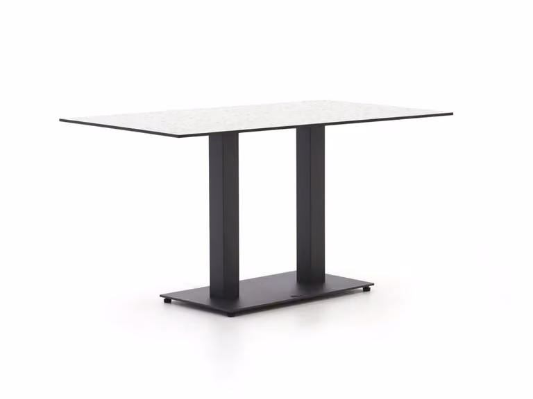 Forza Furniture Tuineettafel Forza - Rechthoekig - Grijs - HPL en Kunststof