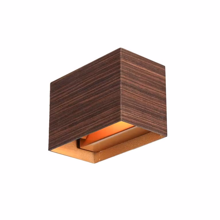 Steinhauer Wandlamp Muro Type B Bruin Aluminium B/D/H: 13 x 9 x 8 cm