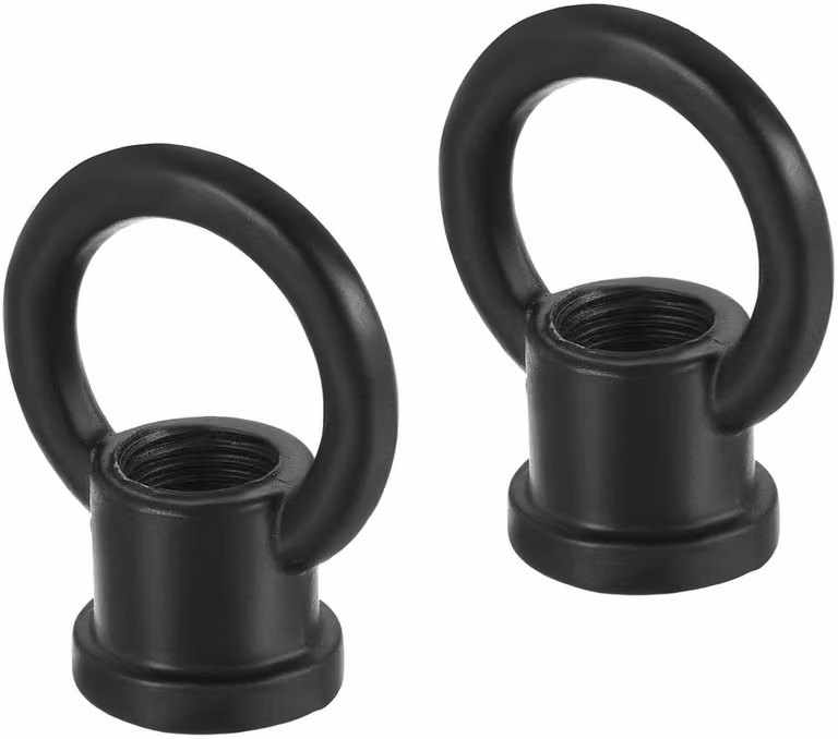 Oogmoeren voor hanglampen - Zwart - 2 stuks - M10 schroefdraad - 29 x 35 mm